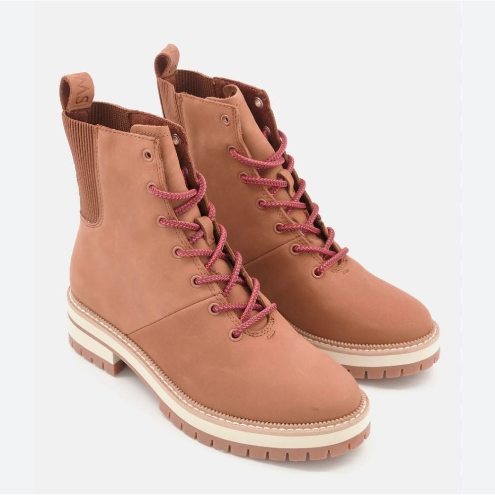 Toms Frankie Lace-Up‎ Ankle Boot- Tan